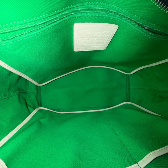 Coach Navy and Tan Tote Bag - Picture 11 of 12